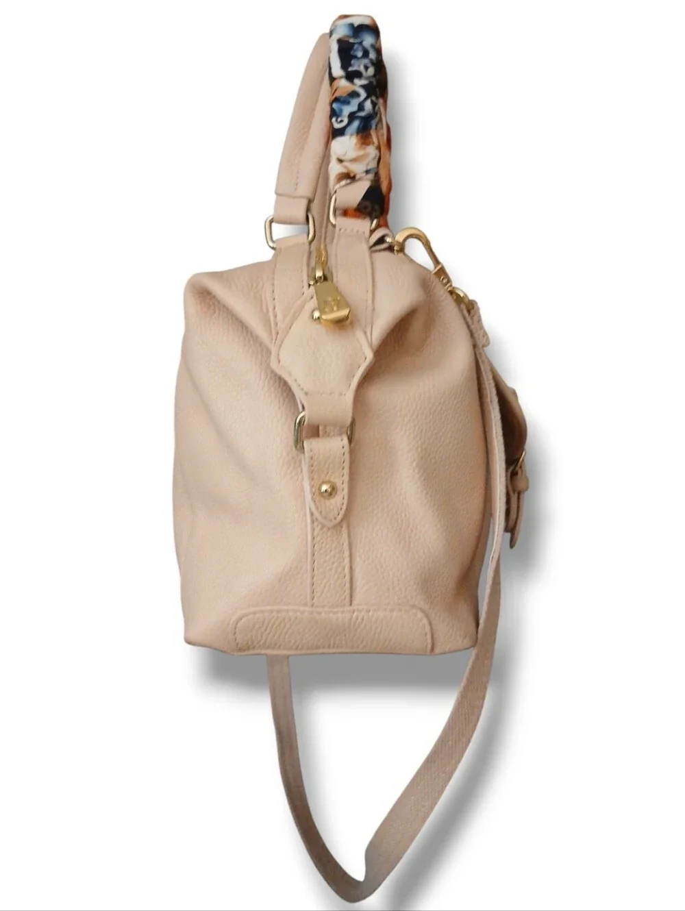 Pre-loved Ora Delphine Hannah Satchel in Blush Leather